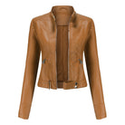 Lavinque Coats & Jackets Camel / S Blouson en similicuir | Noir | Rock et intemporel