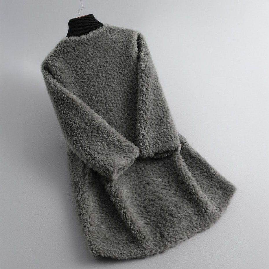 Lavinque Coats & Jackets Gris / S Manteau en Fourrure Synthétique | Doux | Élégance Cocooning