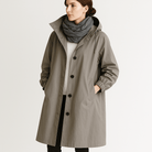 Lavinque Coats & Jackets Gris / S Manteau Noir | Capuche Intégrée | Urbain et Décontracté