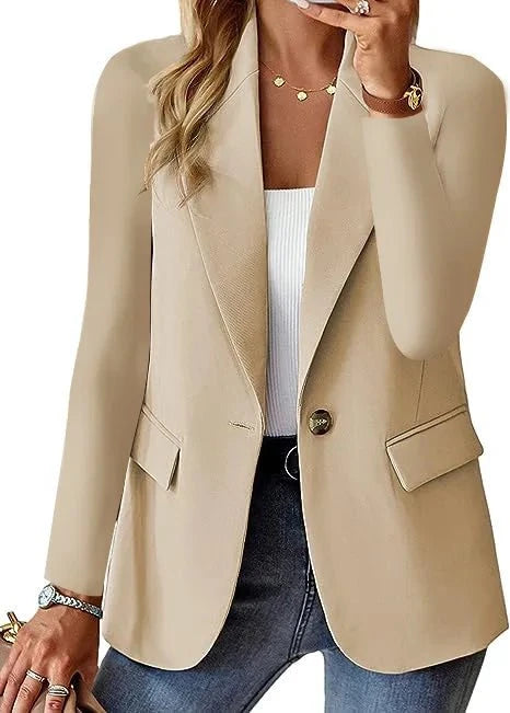 Lavinque Coats & Jackets Kaki / S Blazer Femme Élégant | Classique | Chic et Intemporel