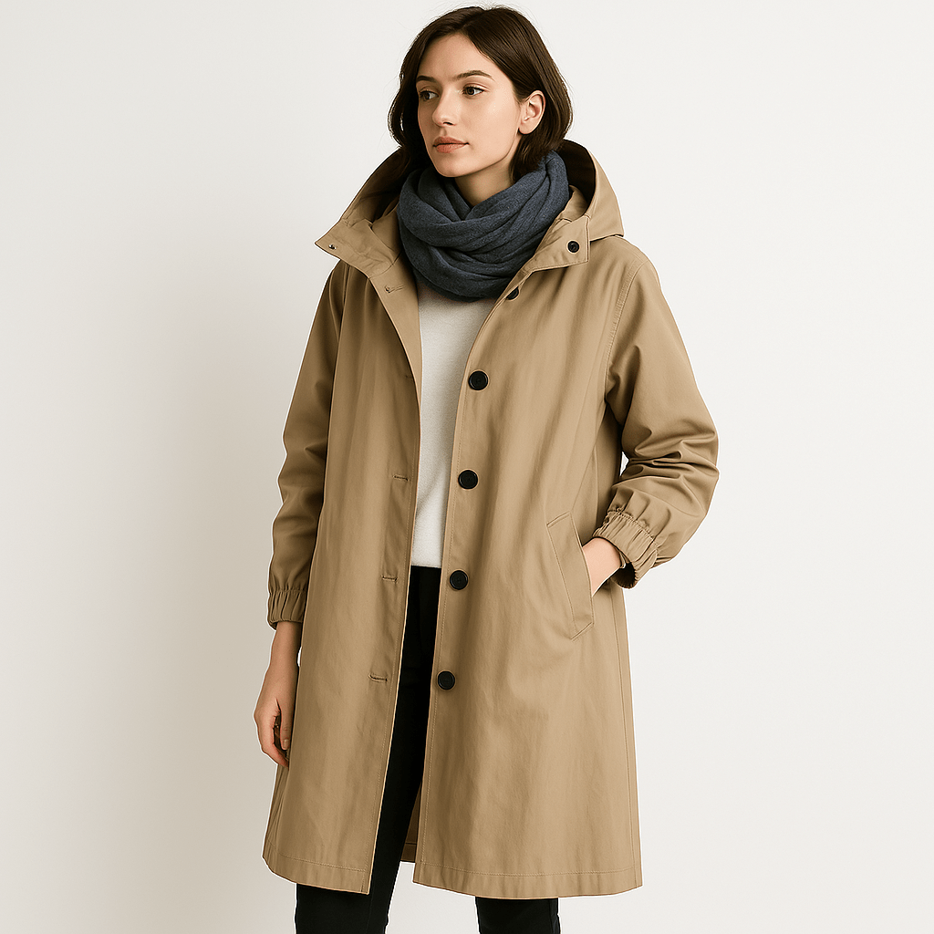 Lavinque Coats & Jackets Kaki / S Manteau Noir | Capuche Intégrée | Urbain et Décontracté