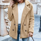 Lavinque Coats & Jackets Kaki / S Veste en Mouton Bouclé | Marron Chocolat | Douce et Tendance