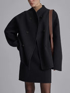 Lavinque Coats & Jackets Manteau Court en Laine | Taupe | Structuré et Tendance