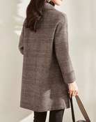 Lavinque Coats & Jackets Manteau Droit | Motif Subtil | Chic & Confortable