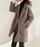 Lavinque Coats & Jackets Manteau Droit | Motif Subtil | Chic & Confortable