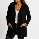 Lavinque Coats & Jackets Manteau Fuchsia à Capuche | Coupe Droite | Élégant et Audacieux