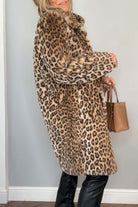 Lavinque Coats & Jackets Manteau Léopard Femme | Fausse Fourrure | Audacieux et Chic