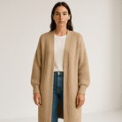 Lavinque Coats & Jackets Manteau Long Beige | Léger et Ouvert | Élégance Décontractée