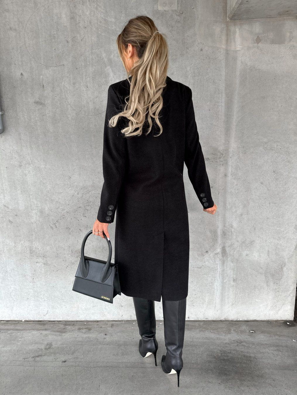 Lavinque Coats & Jackets Manteau Long Élégant | Crème | Chic, Structuré et Intemporel