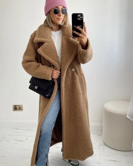 Lavinque Coats &Jackets Manteau Long en Laine | Élégance | Chaleur et Tendance