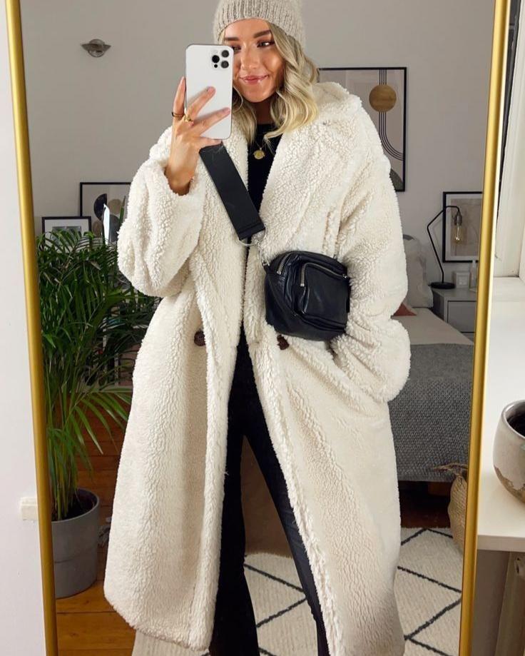 Lavinque Coats &Jackets Manteau Long en Laine | Élégance | Chaleur et Tendance