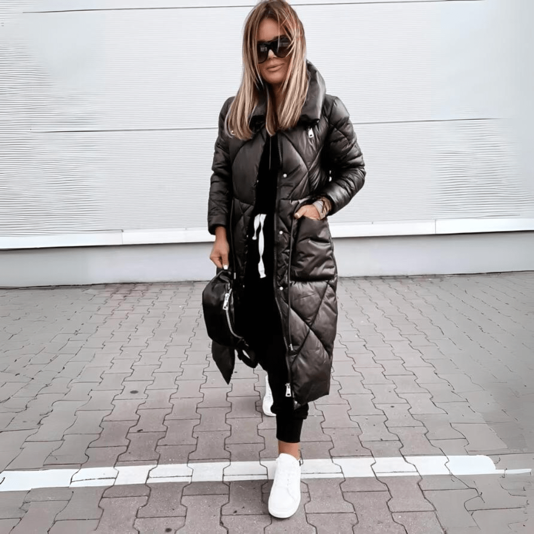 Lavinque Coats & Jackets Manteau long matelassé brillant | Manteau | Chaleur et style moderne