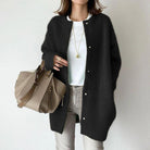 Lavinque Coats & Jackets Manteau Minimaliste Boutonné | Noir | Structuré et Polyvalent