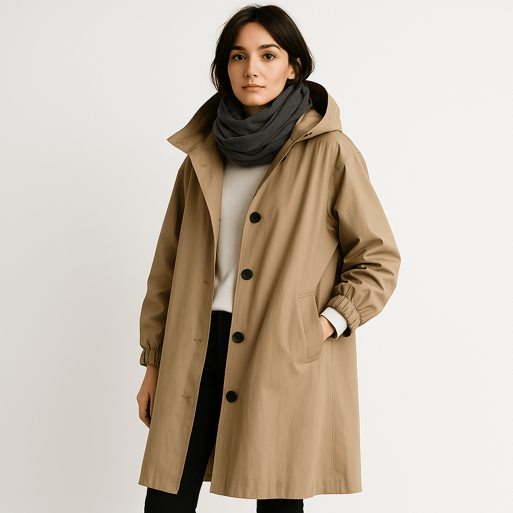 Lavinque Coats & Jackets Manteau Noir | Capuche Intégrée | Urbain et Décontracté