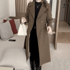 Lavinque Coats & Jackets Marron / S Manteau Long Élégant | Laine Mélangée | Chic et Intemporel