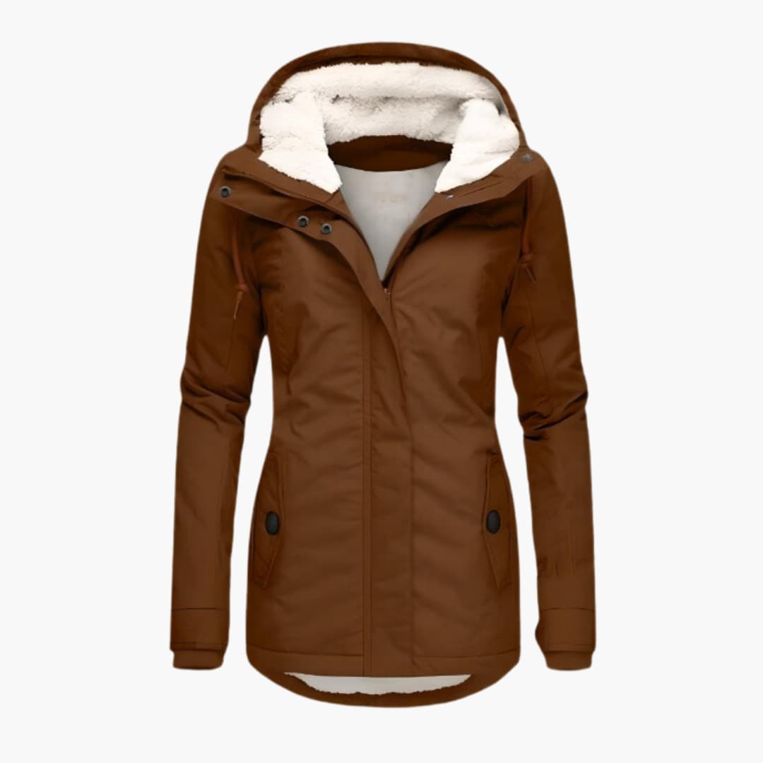 Lavinque Coats & Jackets Marron / S Veste d'hiver doublée | Gris | Chaleur et protection contre le froid