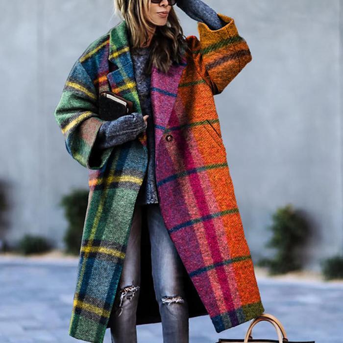 Lavinque Coats & Jackets Multicouleur / S Manteau Oversize en Laine | Gris Chiné | Moderne et Enveloppant