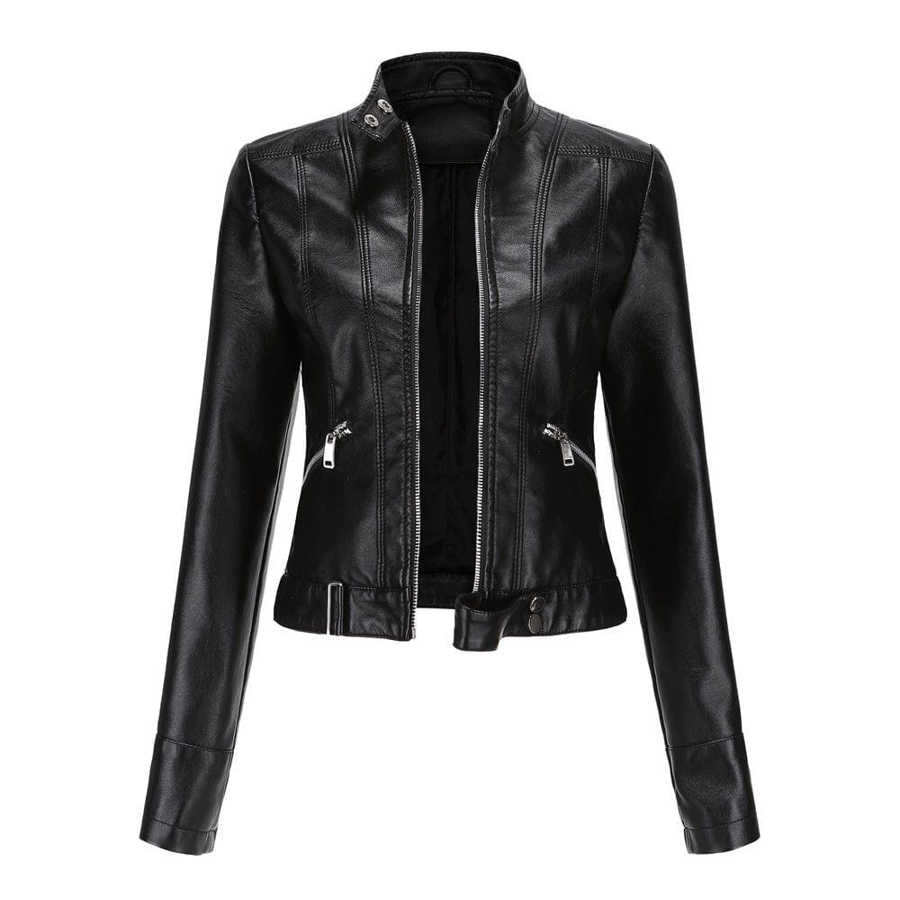 Lavinque Coats & Jackets Noir / S Blouson en similicuir | Noir | Rock et intemporel