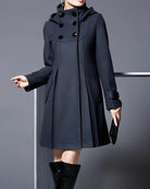 Lavinque Coats & Jackets Noir / S Manteau Élégant Hiver | Coupe Évasée | Style Chic