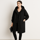 Lavinque Coats & Jackets Noir / S Manteau Noir | Capuche Intégrée | Urbain et Décontracté