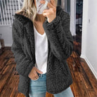 Lavinque Coats & Jackets Noir / S Veste Douillette en Fausse Fourrure | Cocooning | Chaude et Tendance