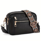 Lavinque Coats & Jackets Noir Sac Bandoulière | Blanc & Marron | Bohème & Pratique