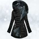 Lavinque Coats & Jackets Noir / XS Manteau Long Matelassé à Capuche | Vert Foncé | Doublure en Fausse Fourrure Ultra-Chaude