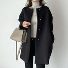 Lavinque Coats & Jackets Noir / XS Manteau Minimaliste Boutonné | Noir | Structuré et Polyvalent