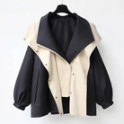 Lavinque Coats & Jackets Noir / XS Veste Oversize | Kaki & Beige | Tendance & Architecturée