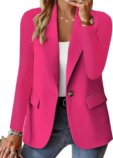 Lavinque Coats & Jackets Rose / S Blazer Femme Élégant | Classique | Chic et Intemporel