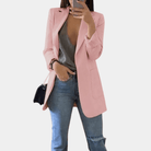 Lavinque Coats & Jackets Rose / S Blazer Long Noir | Classique | Structuré et Polyvalent