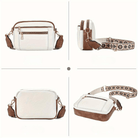 Lavinque Coats & Jackets Sac Bandoulière | Blanc & Marron | Bohème & Pratique