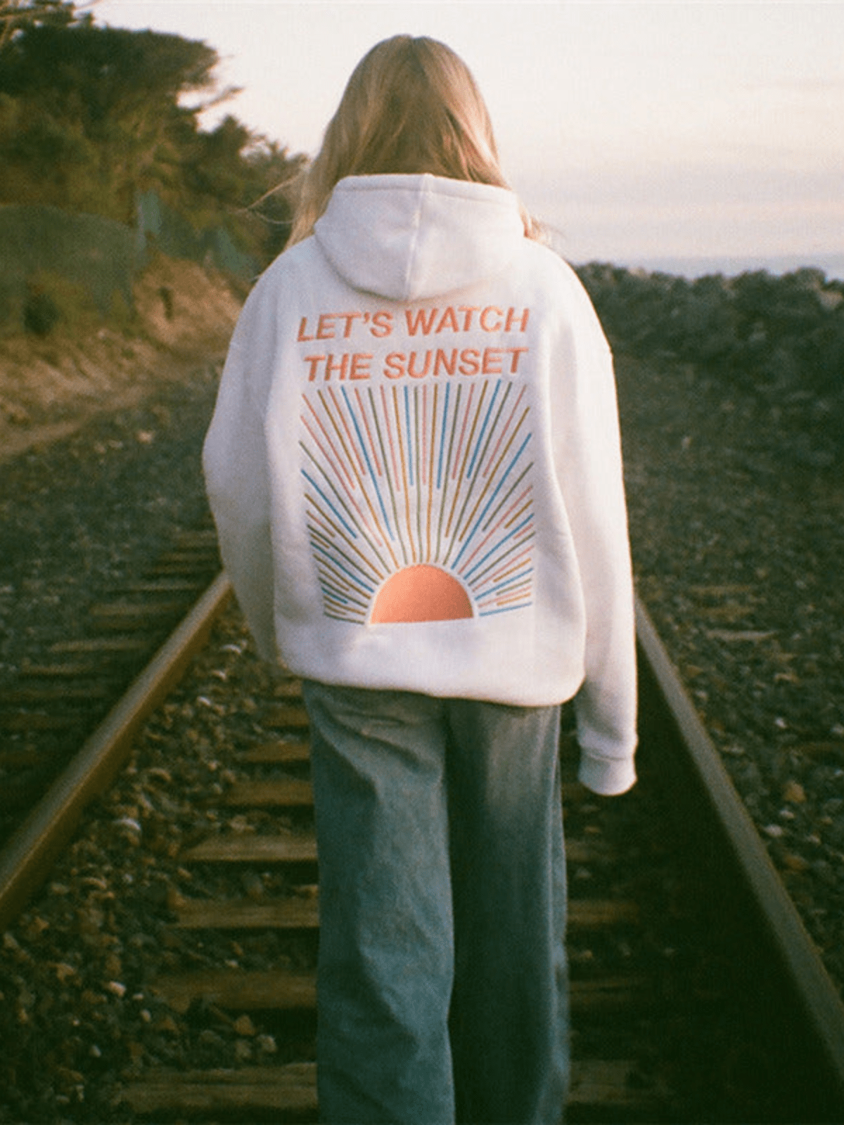 Lavinque Coats & Jackets Sweat à Capuche Sunset | Coton Mélangé | Confort Graphique et Estival