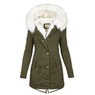 Lavinque Coats &Jackets Vert armée / S Parka Hiver avec Capuche Fourrure | Chaude et Élégante