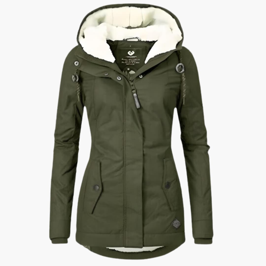 Lavinque Coats & Jackets Vert armée / S Veste d'hiver doublée | Gris | Chaleur et protection contre le froid