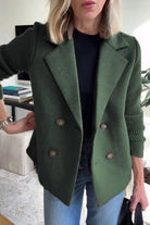 Lavinque Coats & Jackets Vert / S Blazer Femme | Rose Poudré | Chic & Structuré