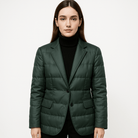 Lavinque Coats & Jackets Vert / S Blazer Matelassé Hiver | Coupe Tailleur | Élégant et Chaud
