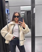 Lavinque Coats & Jackets Veste Aviateur | Effet Mouton | Chaleur et Style Rétro