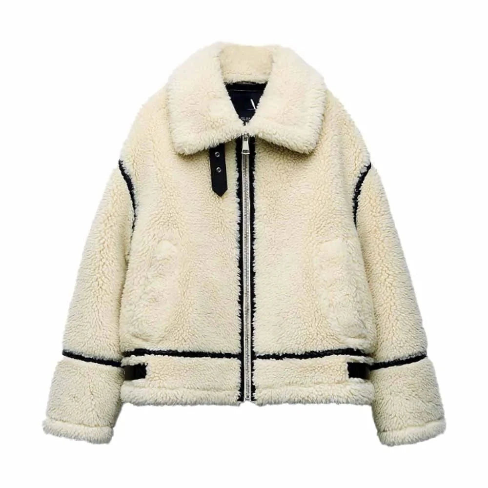 Lavinque Coats & Jackets Veste Aviateur | Effet Mouton | Chaleur et Style Rétro