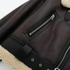 Lavinque Coats & Jackets Veste Aviateur | Similicuir Doublé | Tendance Hivernale