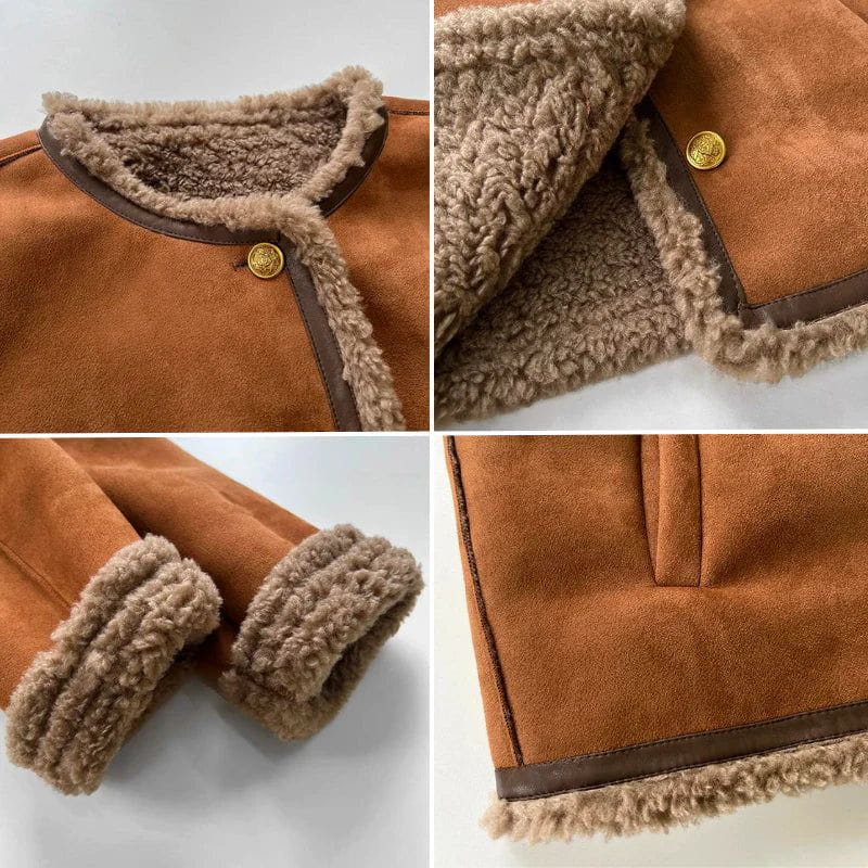 Lavinque Coats & Jackets Veste Courte Effet Mouton | Chic | Chaude et Tendance