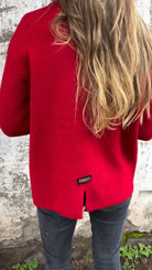 Lavinque Coats & Jackets Veste Courte en Laine | Rouge Vif | Dynamique et Confortable