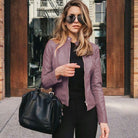 Lavinque Coats & Jackets Veste en Cuir Femme | Motard | Élégante et Tendance