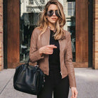 Lavinque Coats & Jackets Veste en Cuir Femme | Motard | Élégante et Tendance