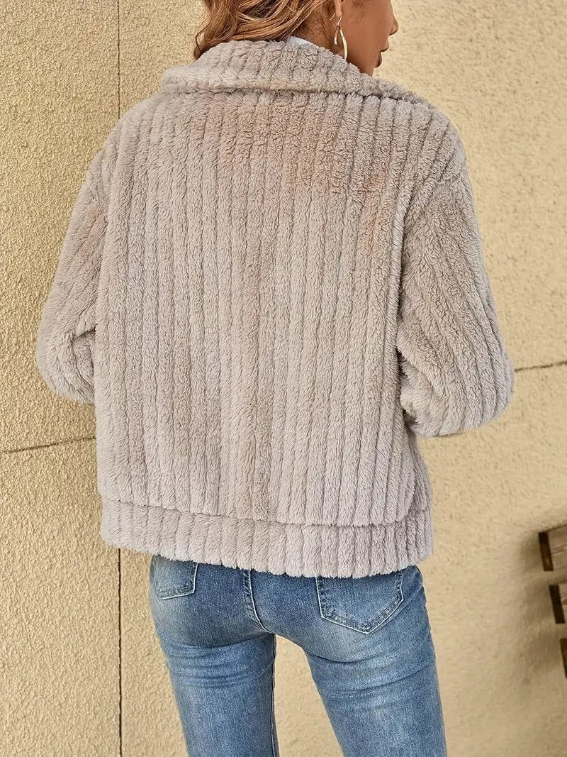 Lavinque Coats & Jackets Veste en Fausse Fourrure | Chaude & Élégante | Hiver Confortable