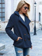 Lavinque Coats & Jackets Veste en Mouton Bouclé | Marron Chocolat | Douce et Tendance
