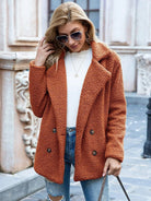 Lavinque Coats & Jackets Veste en Mouton Bouclé | Marron Chocolat | Douce et Tendance