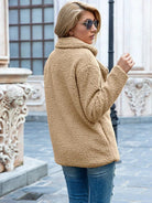 Lavinque Coats & Jackets Veste en Mouton Bouclé | Marron Chocolat | Douce et Tendance