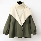 Lavinque Coats & Jackets Veste Oversize | Kaki & Beige | Tendance & Architecturée