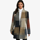 Lavinque Coats & Jackets Veste Patchwork Élégante | Automne | Motif Géométrique